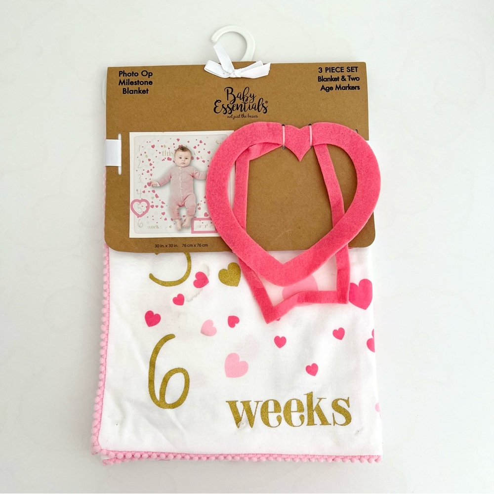 Baby Essentials Milestone Blanket Set